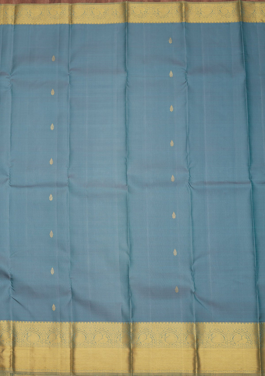 Grey Zariwork Pure Silk Saree