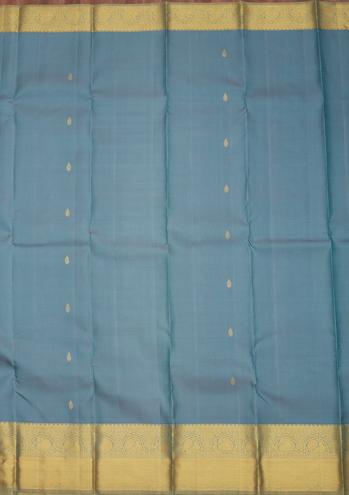 Grey Zariwork Pure Silk Saree