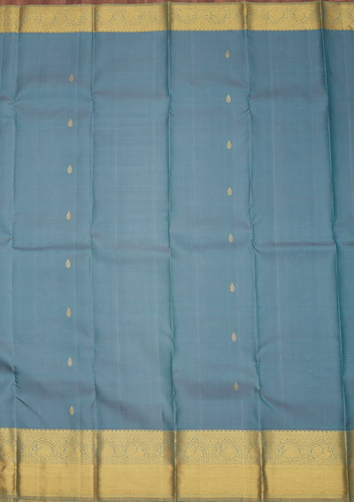 Grey Zariwork Pure Silk Saree