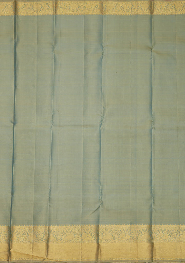Grey Zariwork Pure Silk Saree