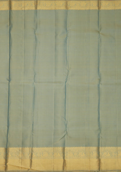 Grey Zariwork Pure Silk Saree
