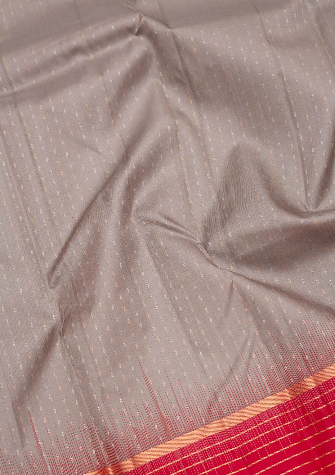 Grey Zariwork Pure Silk Saree