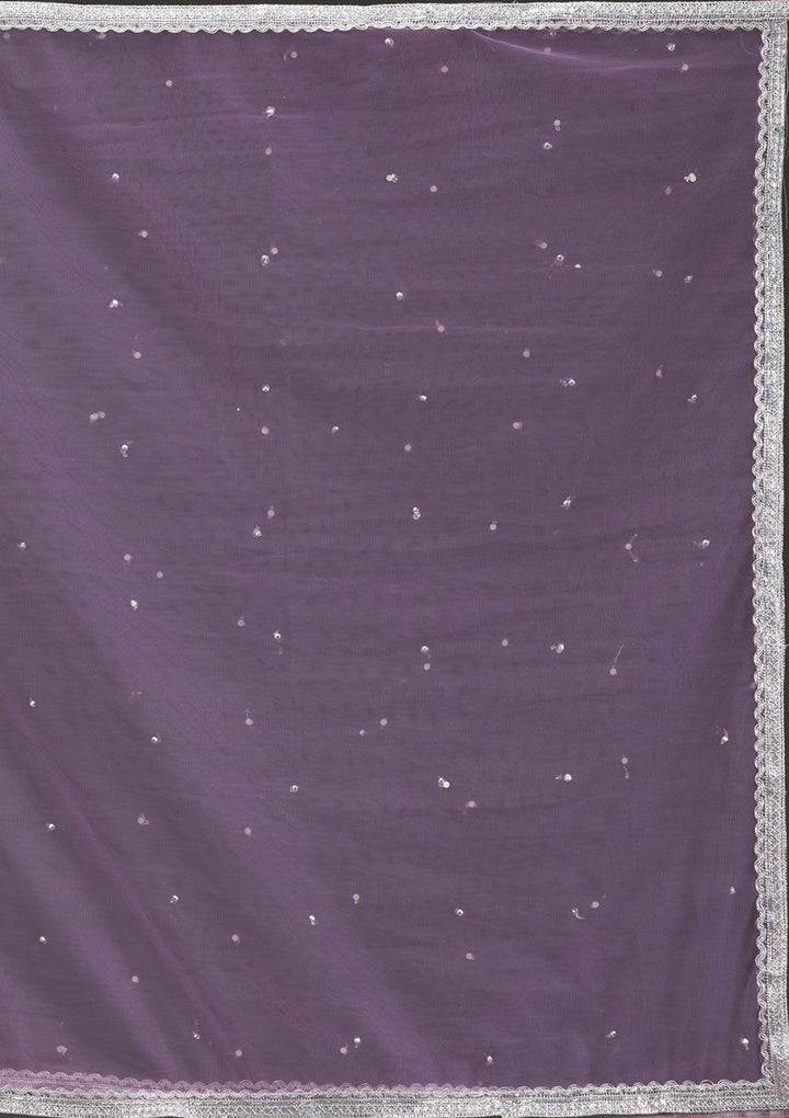 Lavender Glitter Net Gown-Koskii