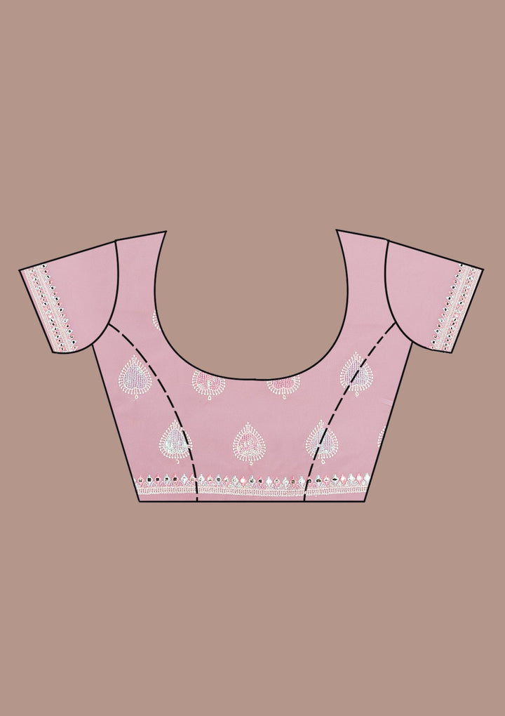 Lavender Gotapatti Georgette Saree-Koskii