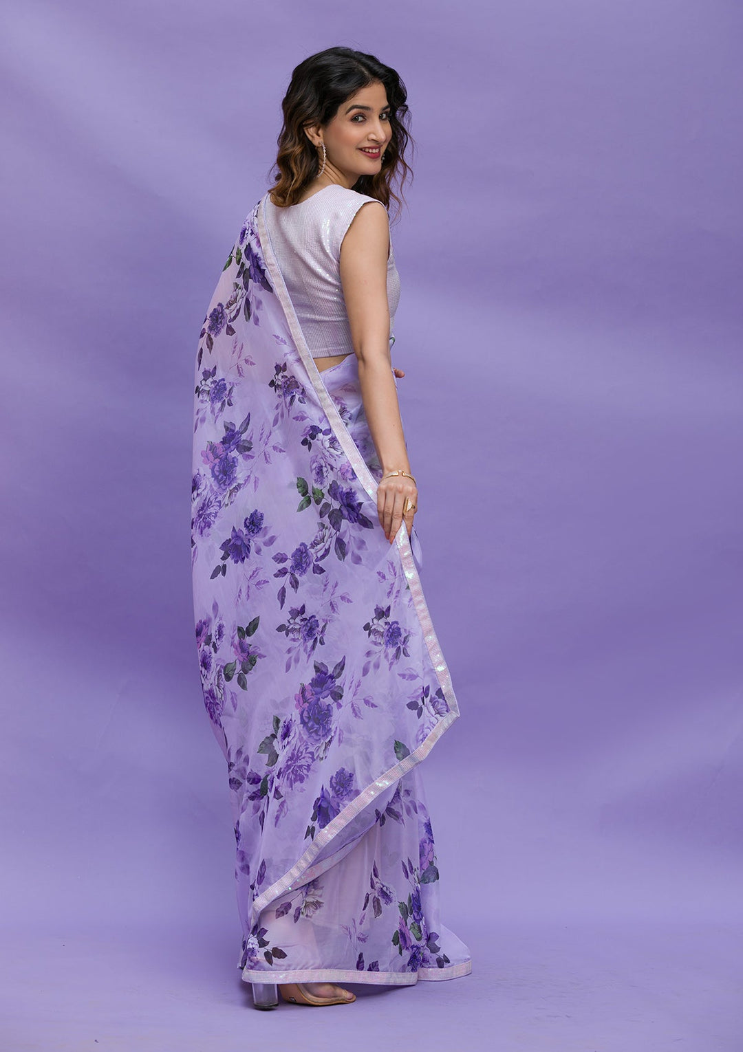 Wine Zariwork Raw Silk Designer Saree-Koskii