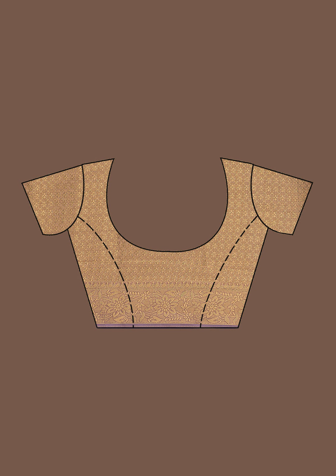 Beige Zariwork Georgette Designer Saree-Koskii