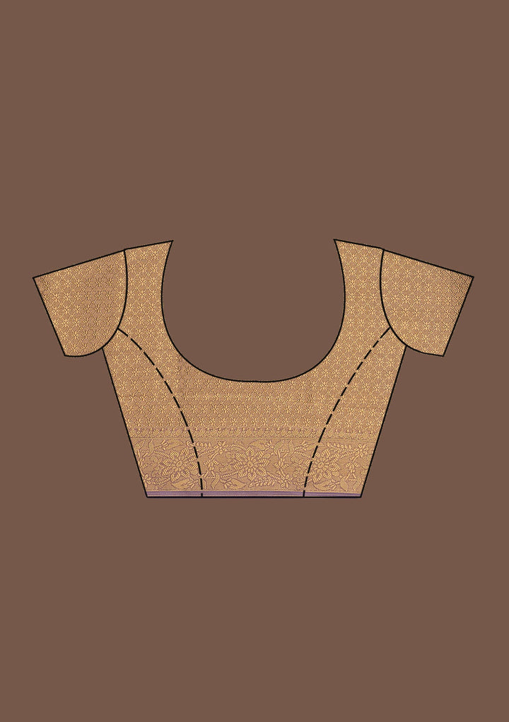 Beige Zariwork Georgette Designer Saree-Koskii