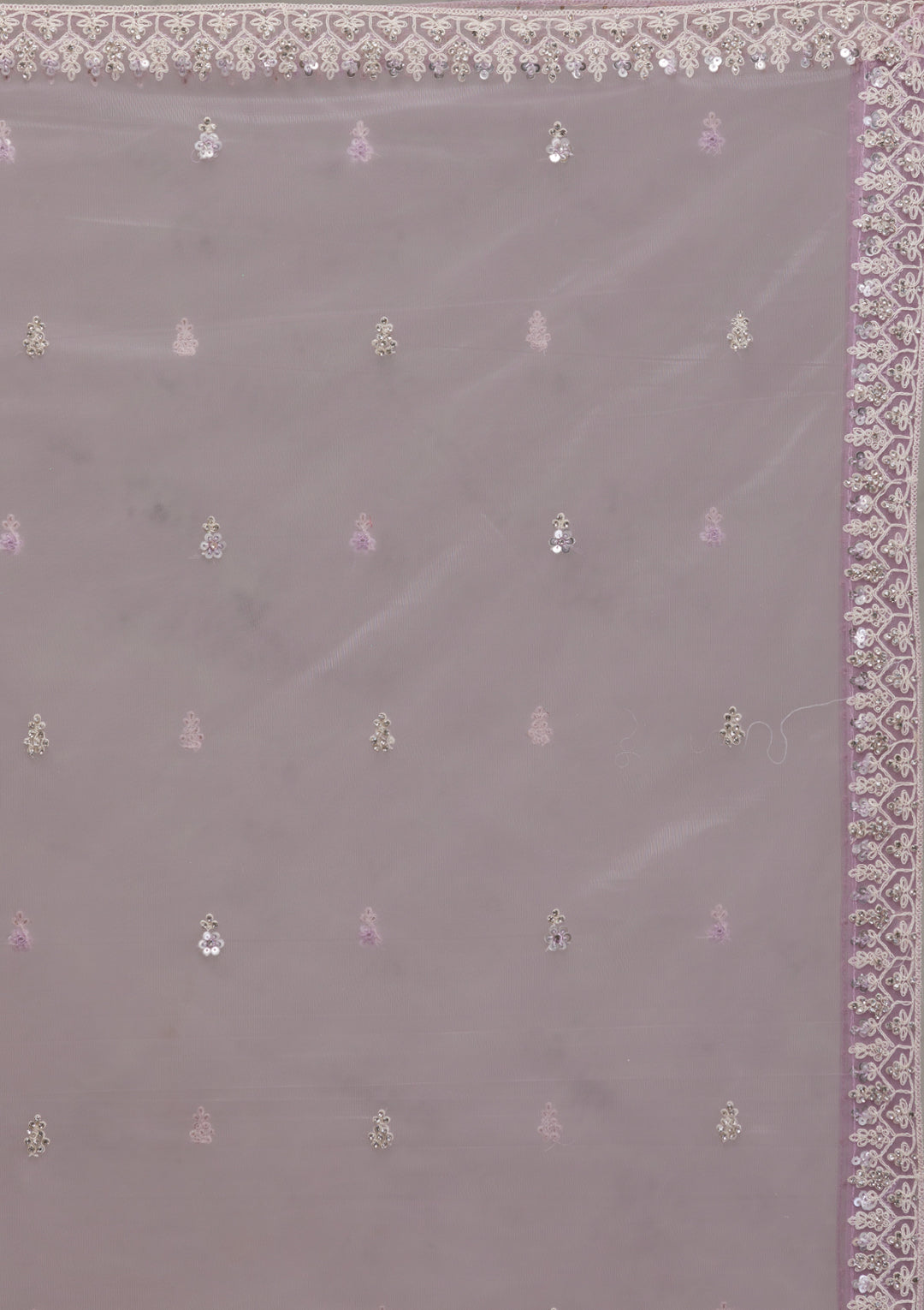 Lavender Sequins Georgette Readymade Salwar Kameez