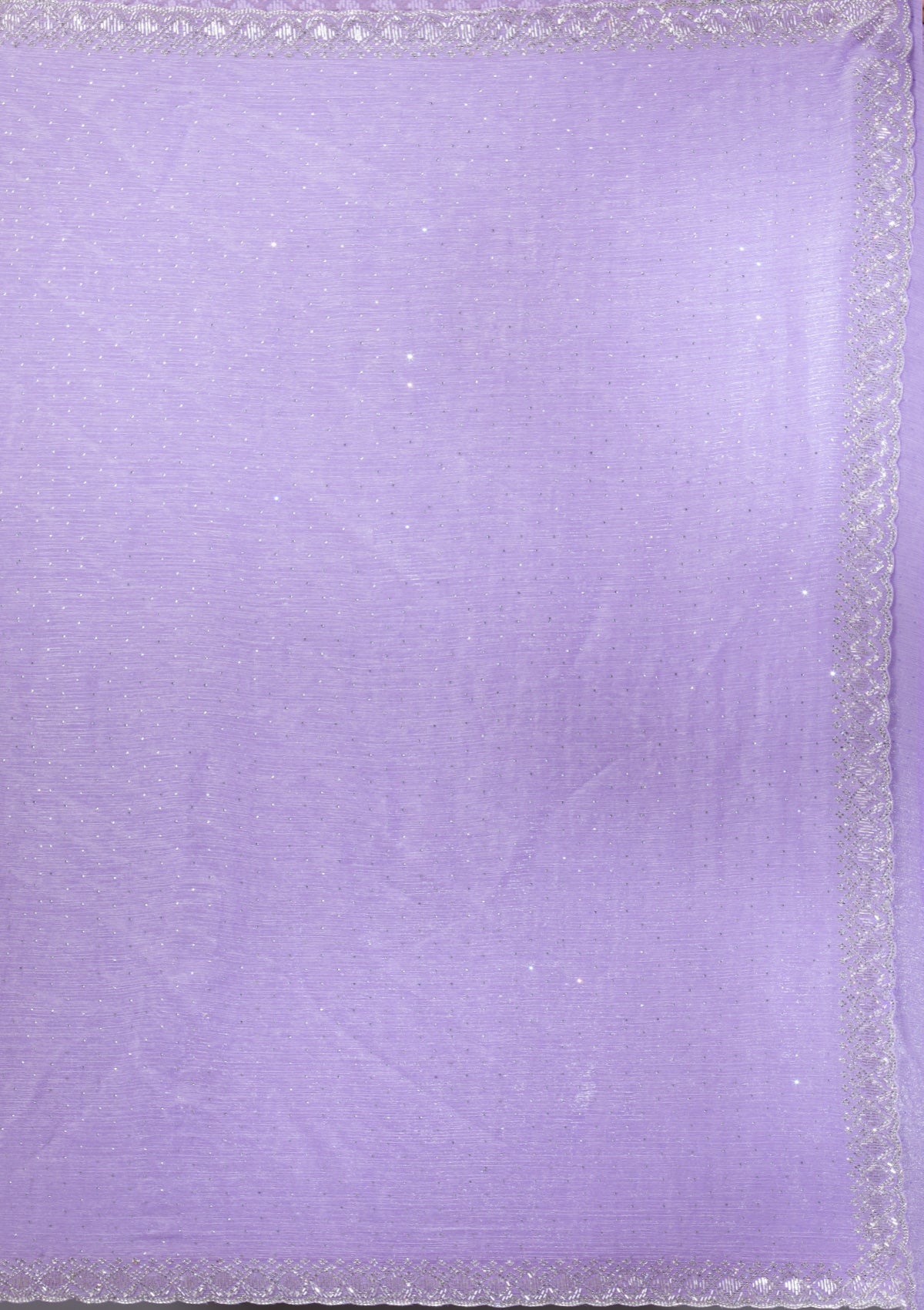 Lavender Stonework Chiffon Saree-Koskii