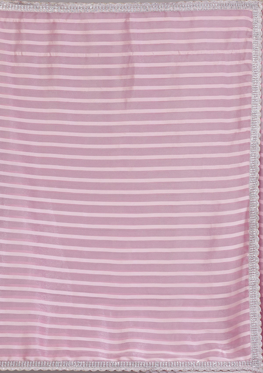 Lavender Stonework Semi Crepe Saree-Koskii