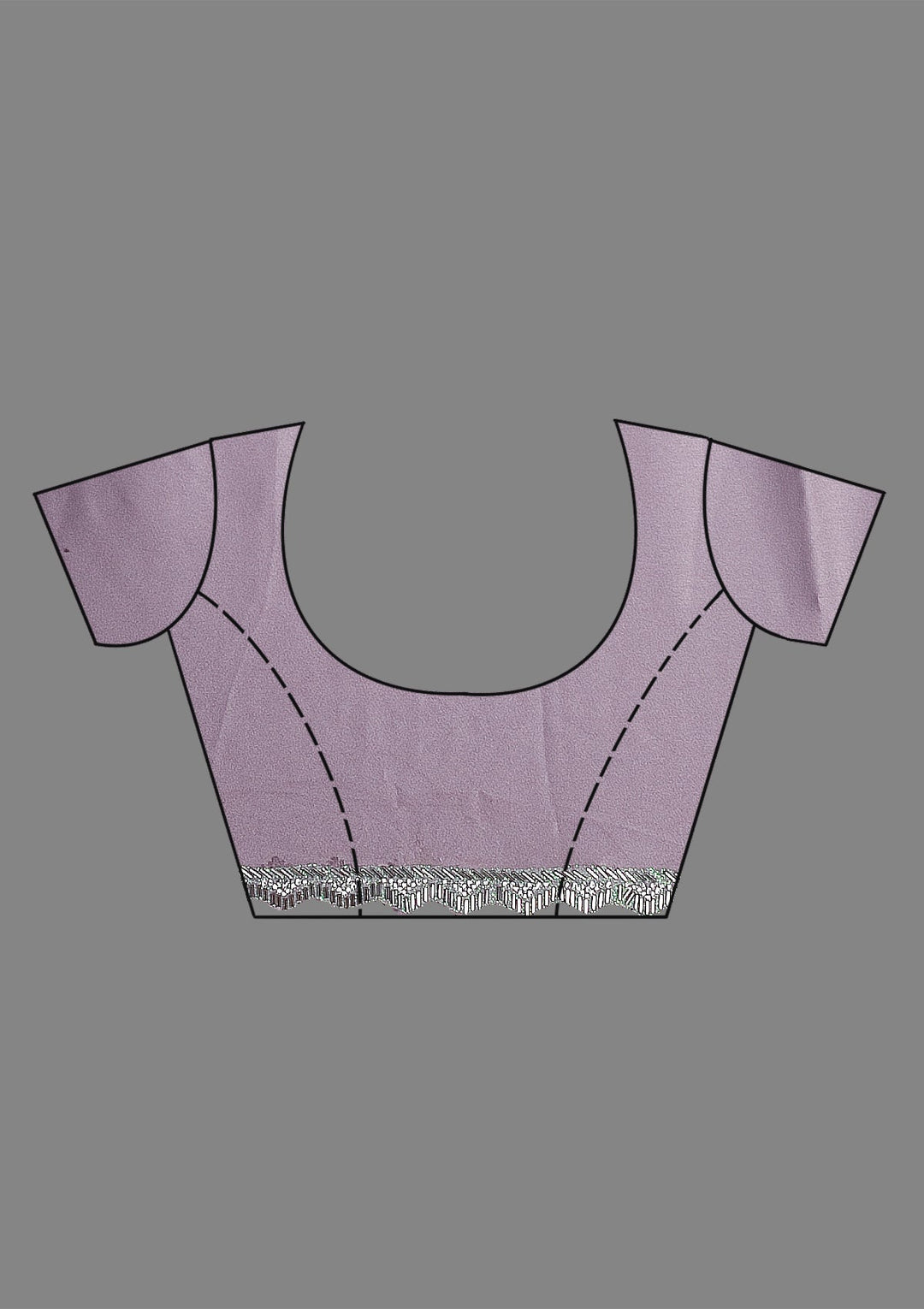 Lavender Stonework Semi Crepe Saree-Koskii