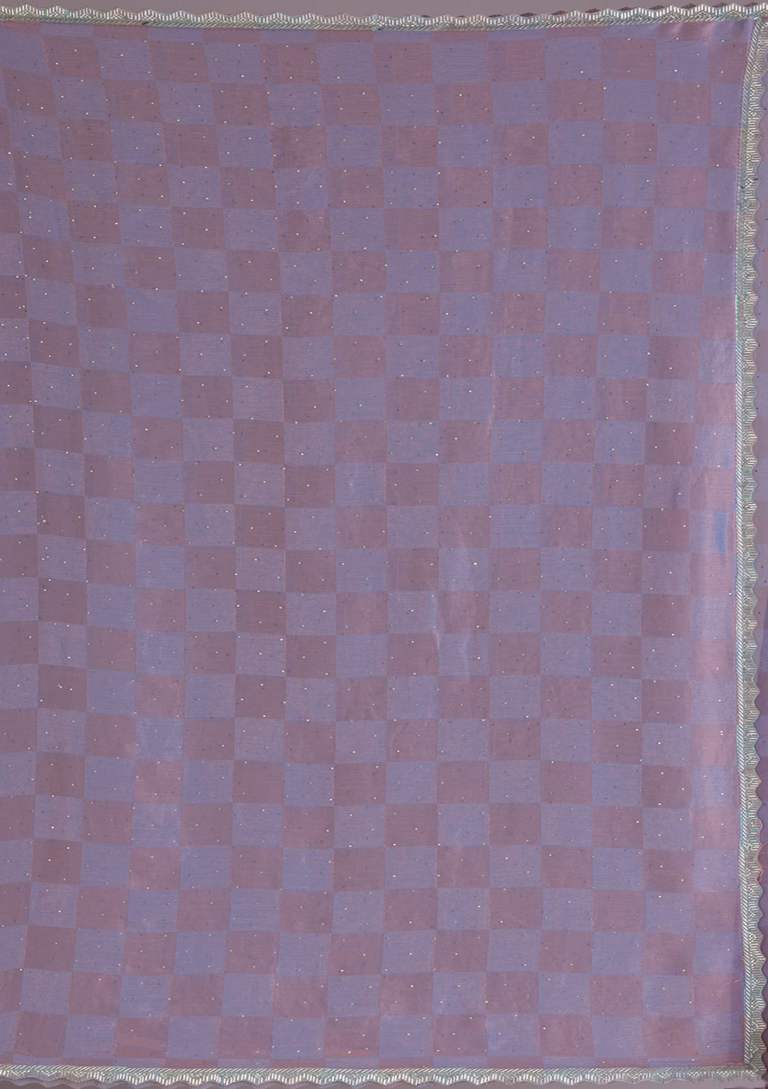 Lavender Stonework Semi Crepe Saree-Koskii