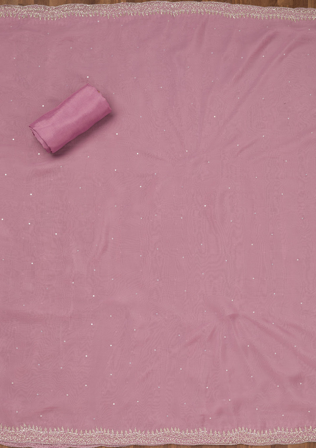 Lavender Stonework Tissue Unstitched Salwar Suit