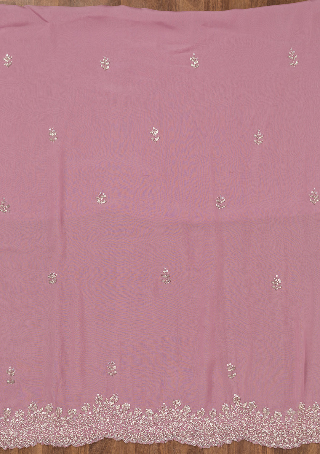 Lavender Stonework Tissue Unstitched Salwar Suit