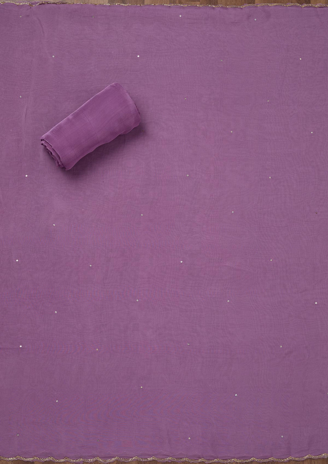 Lavender Stonework Tissue Unstitched Salwar Suit-Koskii