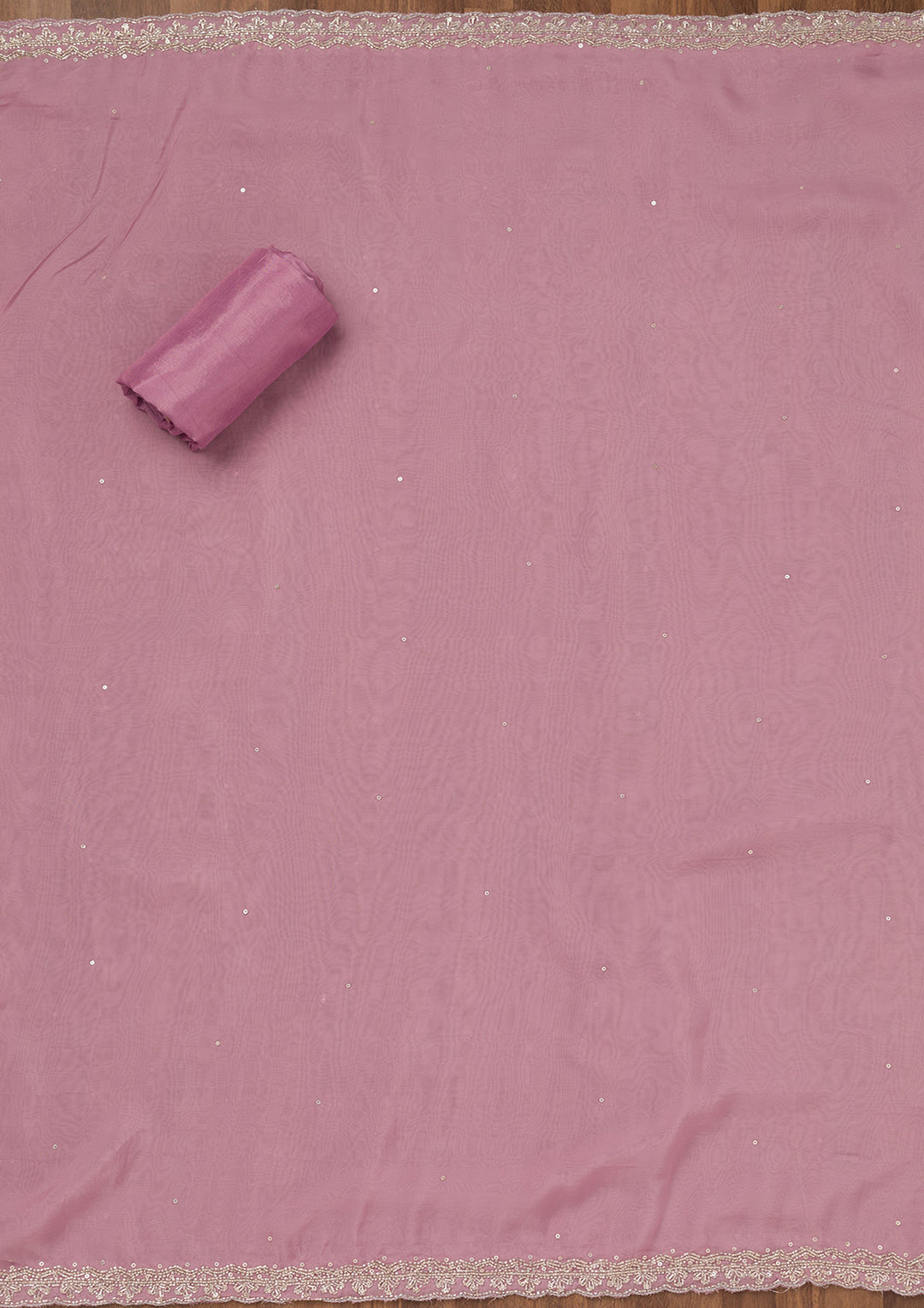 Lavender Stonework Tissue Unstitched Salwar Suit