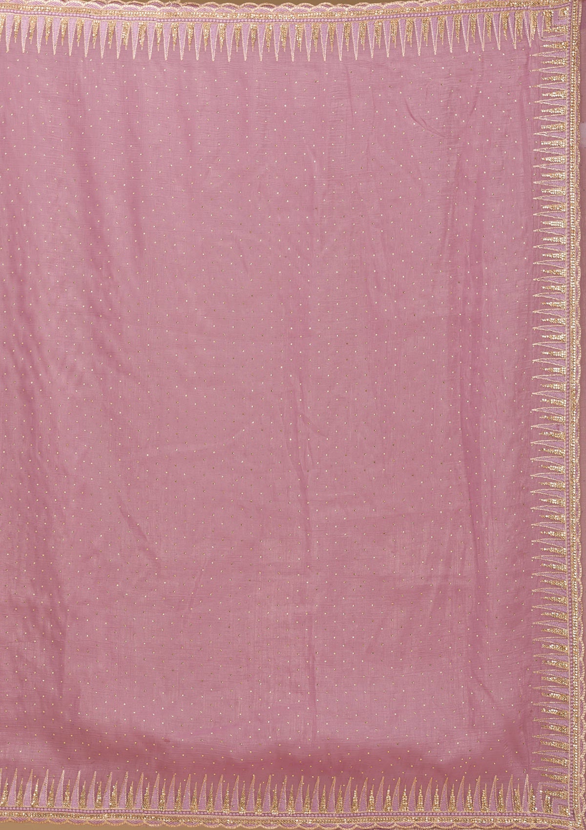 Lavender Stonework Tissue Saree