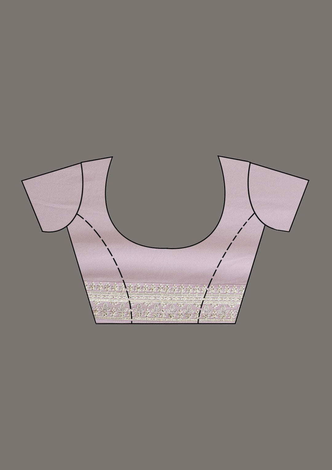 Lavender Threadwork Georgette Saree-Koskii