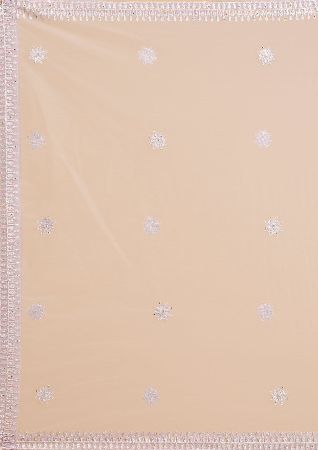 Lavender Threadwork Net Readymade Lehenga-Koskii