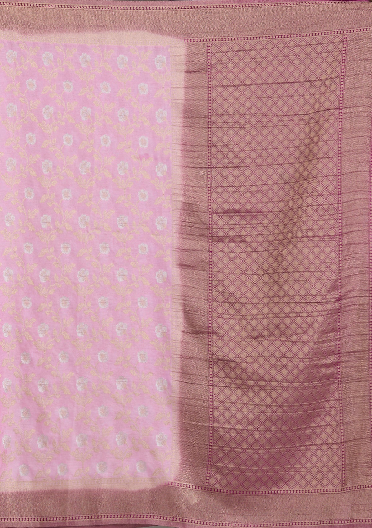 Lavender Zariwork Georgette Saree-Koskii