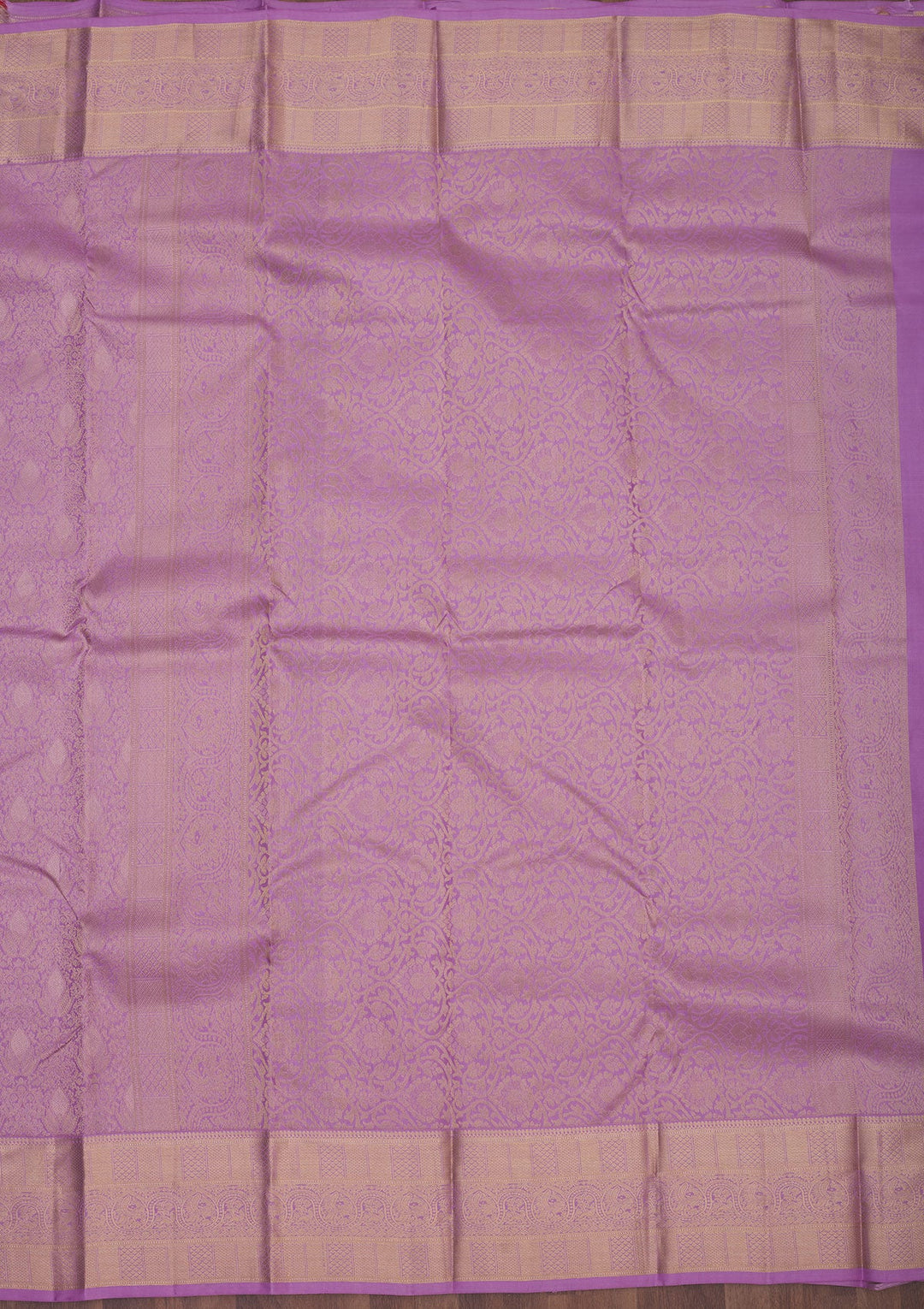 Lavender Zariwork Pure Silk Saree-Koskii
