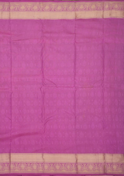 Lavender Zariwork Pure Silk Saree-Koskii