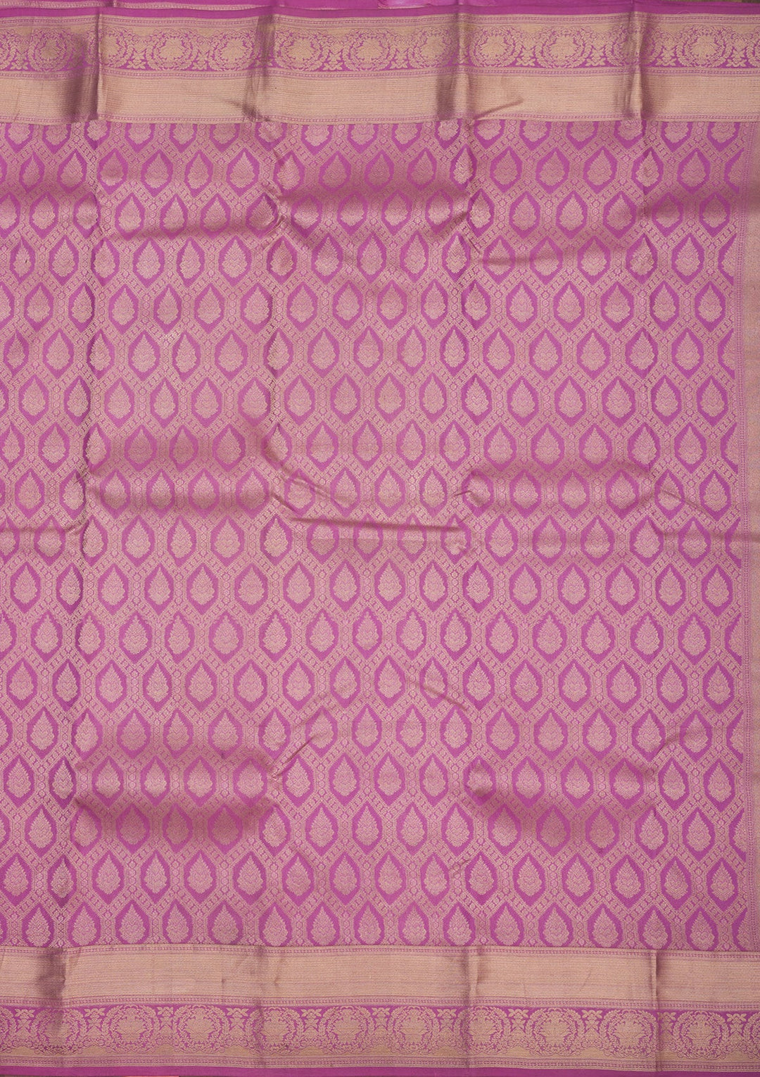 Lavender Zariwork Pure Silk Saree-Koskii