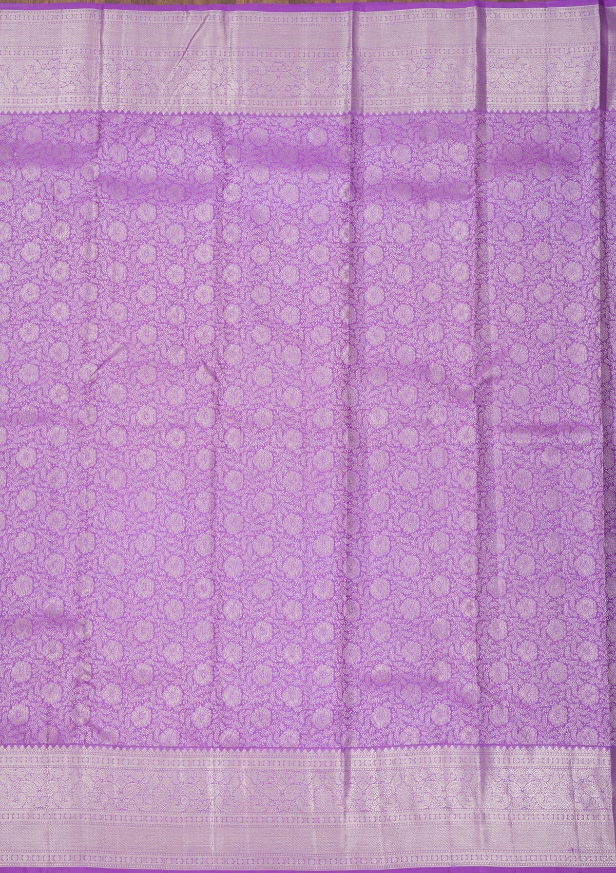 Lavender Zariwork Pure Silk Saree-Koskii