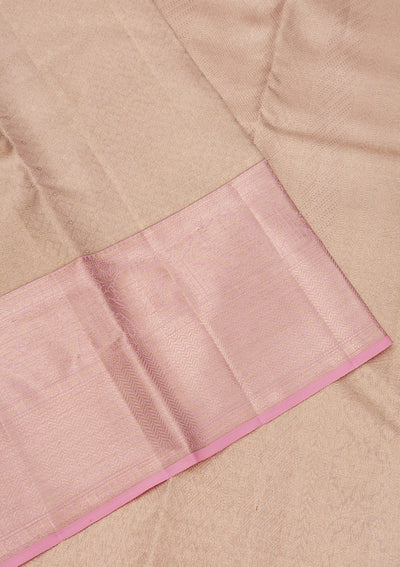 Lavender Zariwork Pure Silk Saree-Koskii