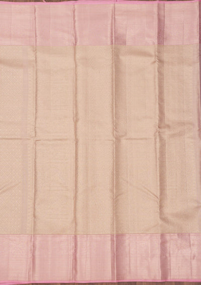 Lavender Zariwork Pure Silk Saree-Koskii