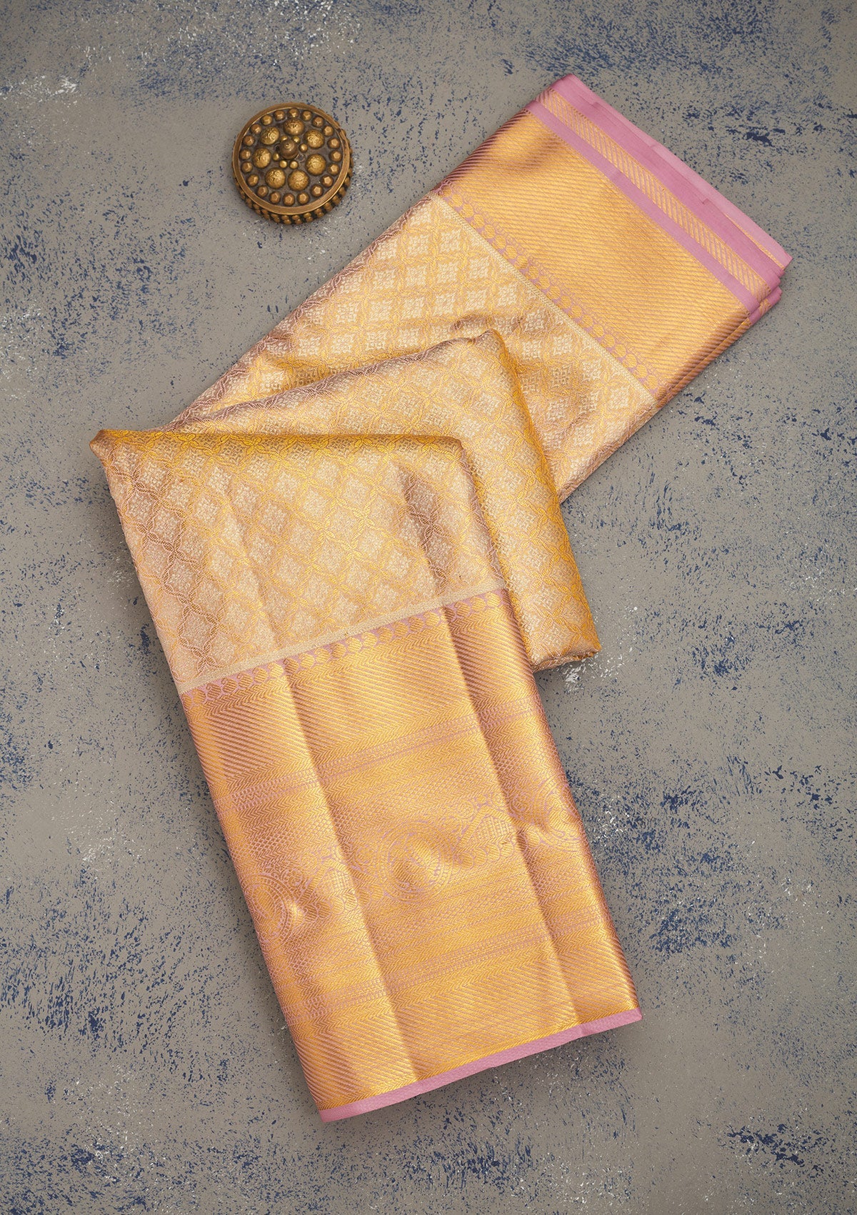 Lavender Zariwork Pure Silk Saree-Koskii