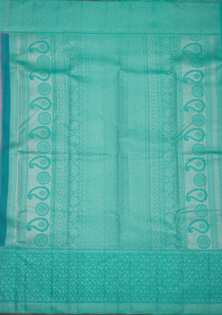 Lavender Zariwork Pure Silk Saree-Koskii