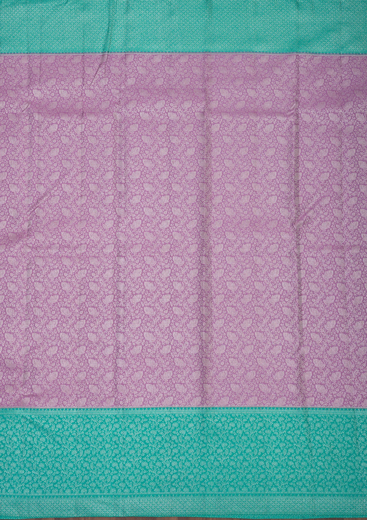 Lavender Zariwork Pure Silk Saree-Koskii