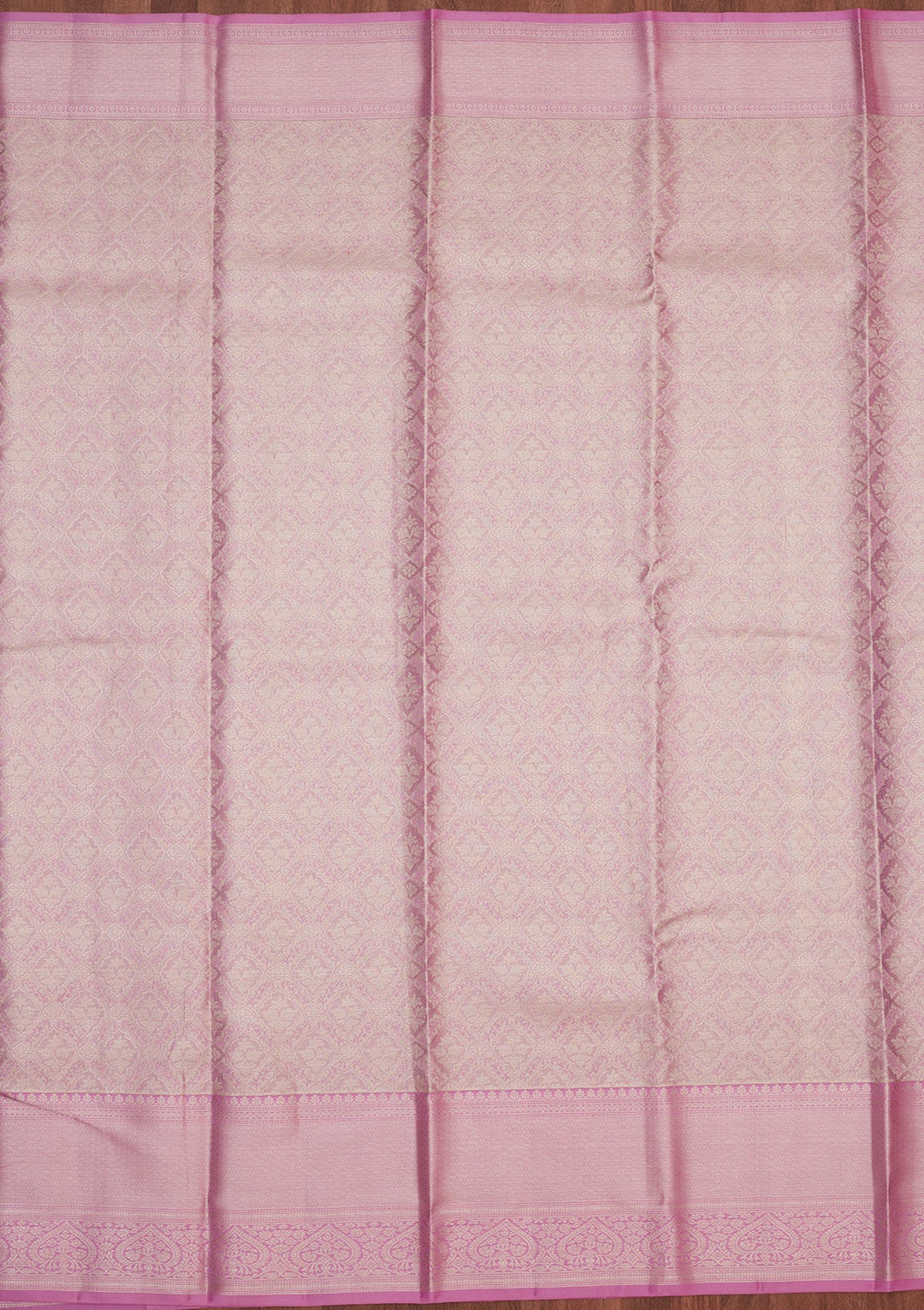 Lavender Zariwork Pure Silk Saree-Koskii
