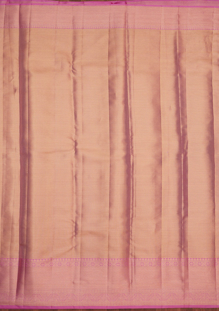 Lavender Zariwork Pure Silk Saree-Koskii