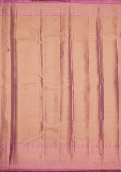 Lavender Zariwork Pure Silk Saree-Koskii