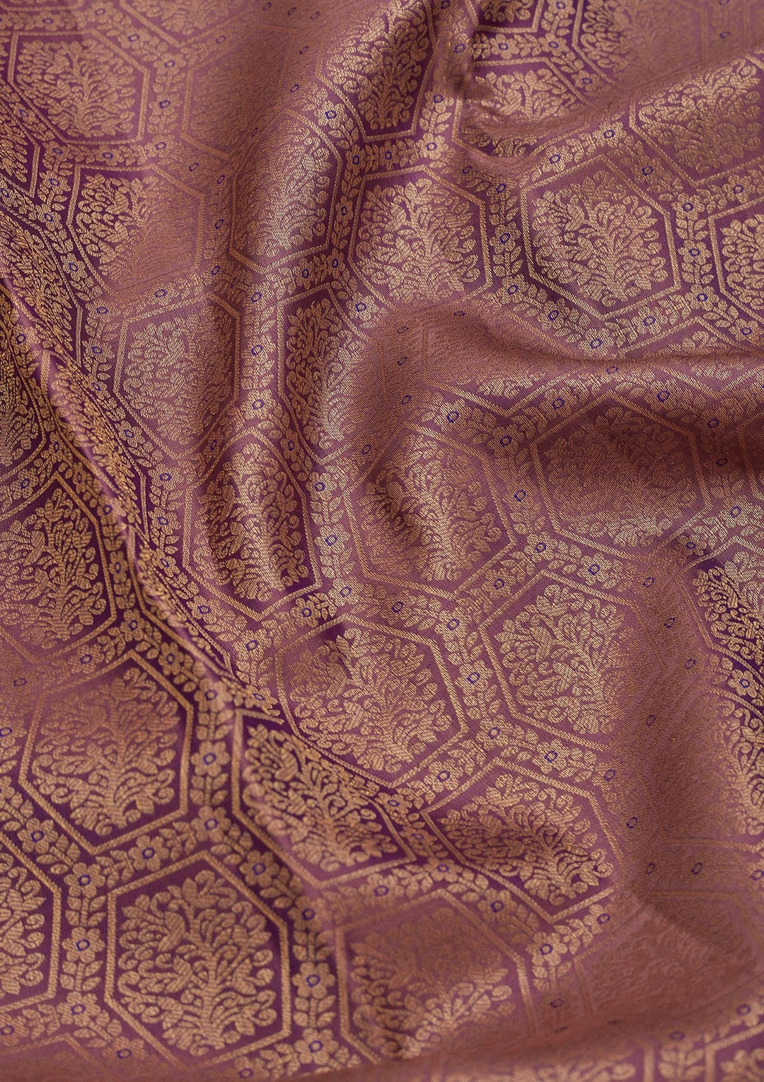 Lavender Zariwork Pure Silk Saree-Koskii