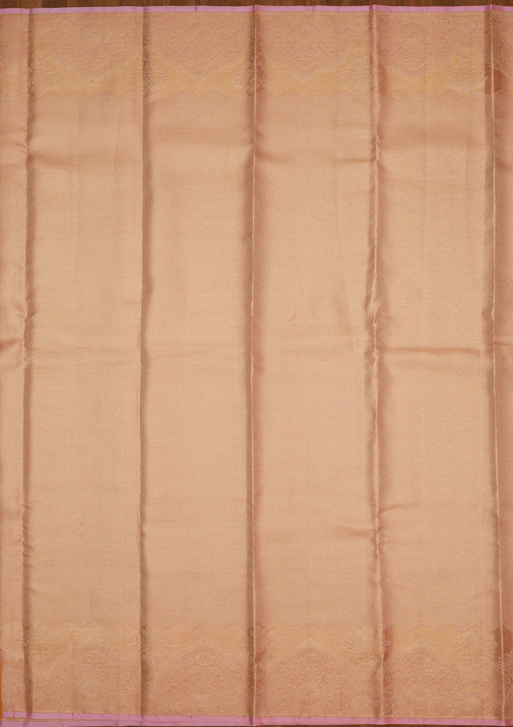 Lavender Zariwork Pure Silk Saree-Koskii