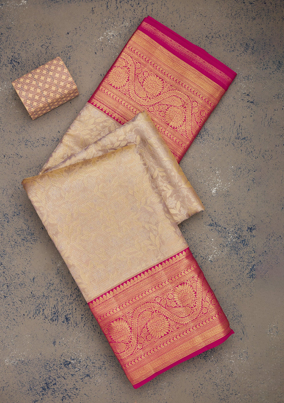 Lavender Zariwork Pure Silk Saree-Koskii