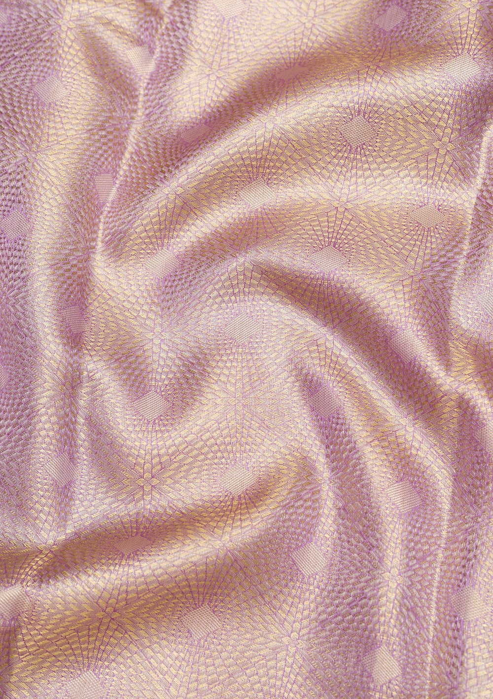 Lavender Zariwork Pure Silk Saree-Koskii
