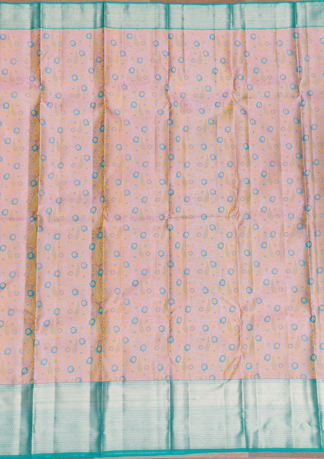 Lavender Zariwork Pure Silk Saree-Koskii