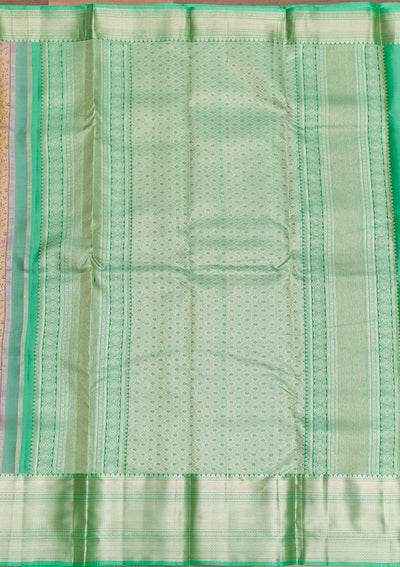 Lavender Zariwork Pure Silk Saree-Koskii