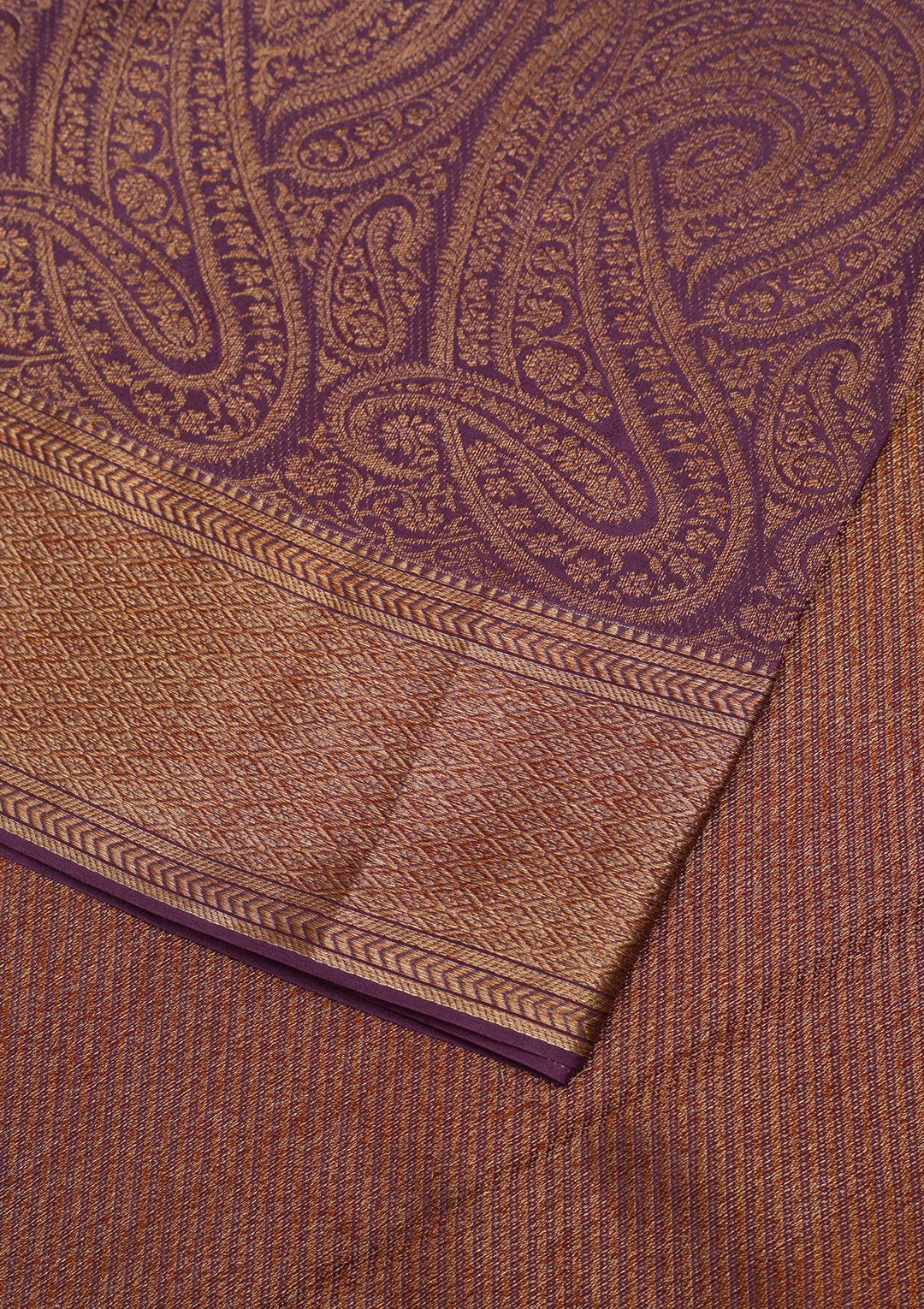 Lavender Zariwork Pure Silk Saree-Koskii