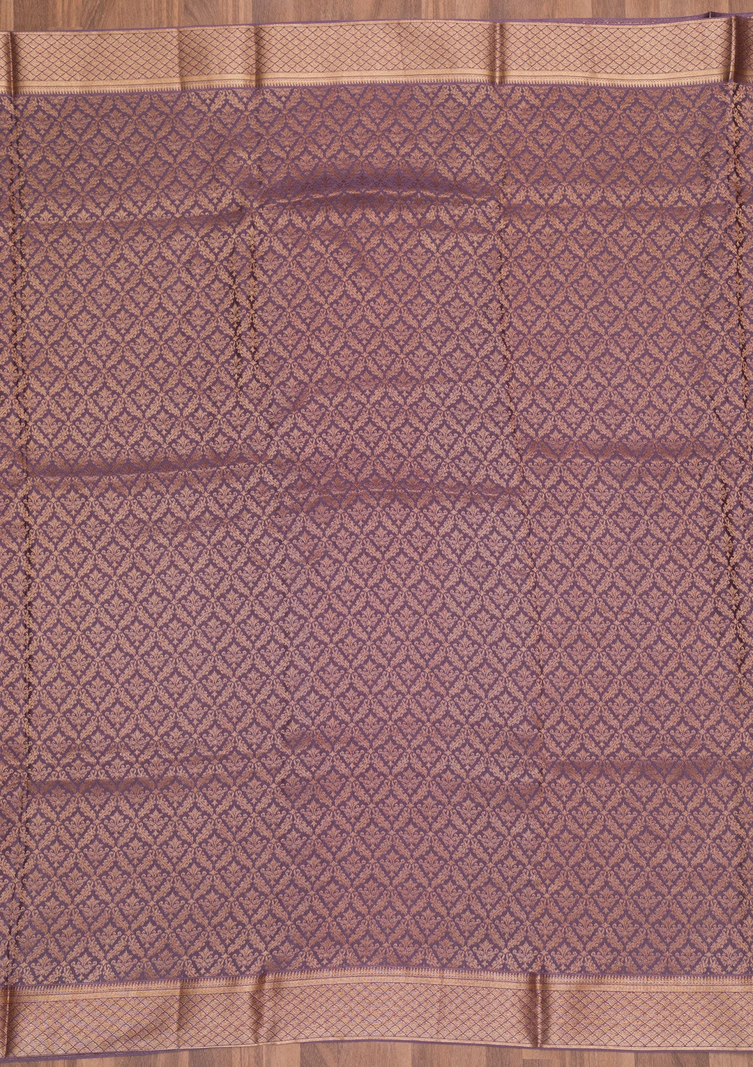 Lavender Zariwork Pure Silk Saree-Koskii