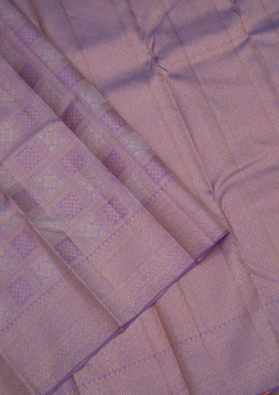 Lavender Zariwork Pure Silk Saree-Koskii