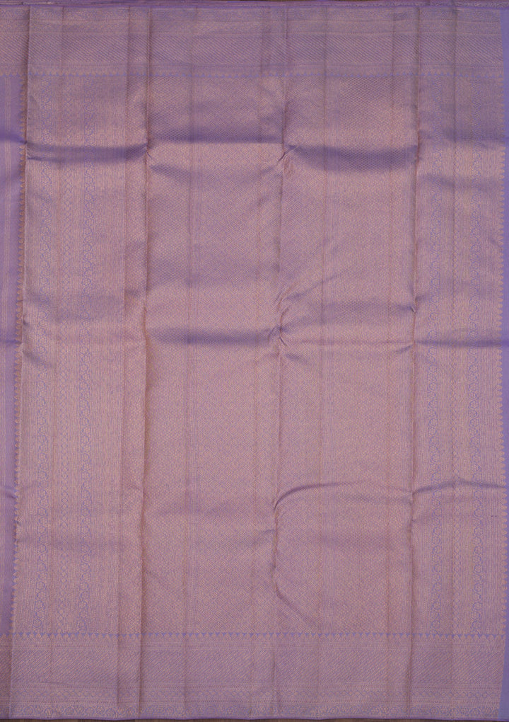 Lavender Zariwork Pure Silk Saree-Koskii