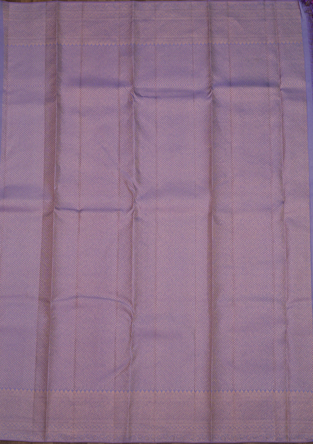 Lavender Zariwork Pure Silk Saree-Koskii