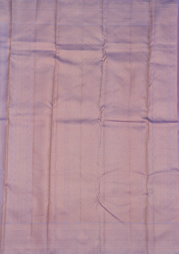 Lavender Zariwork Pure Silk Saree-Koskii