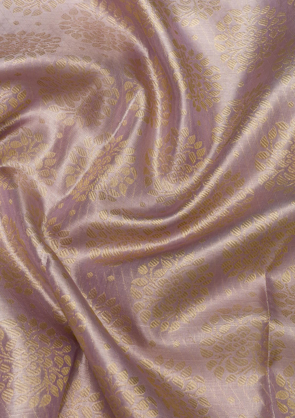Lavender Zariwork Pure Silk Saree-Koskii