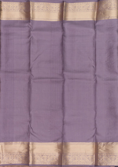 Lavender Zariwork Pure Silk Saree-Koskii